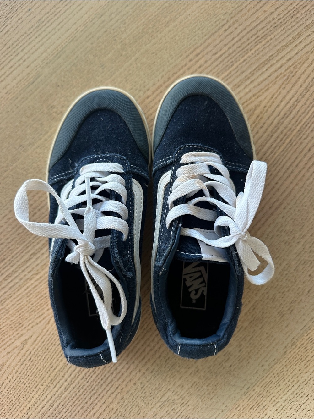 Vans Navy and White Race Half-Cab Skate Sneakers